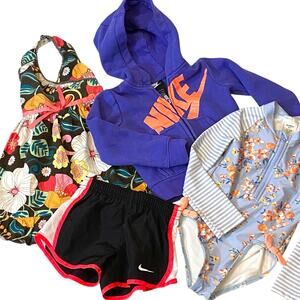 Kids 2T Bundle Nike Jacket Short Blueberi Dress OshKosh Swimsuit Summer Vacation